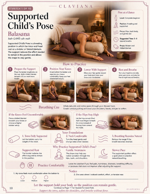 Supported Child's Pose page