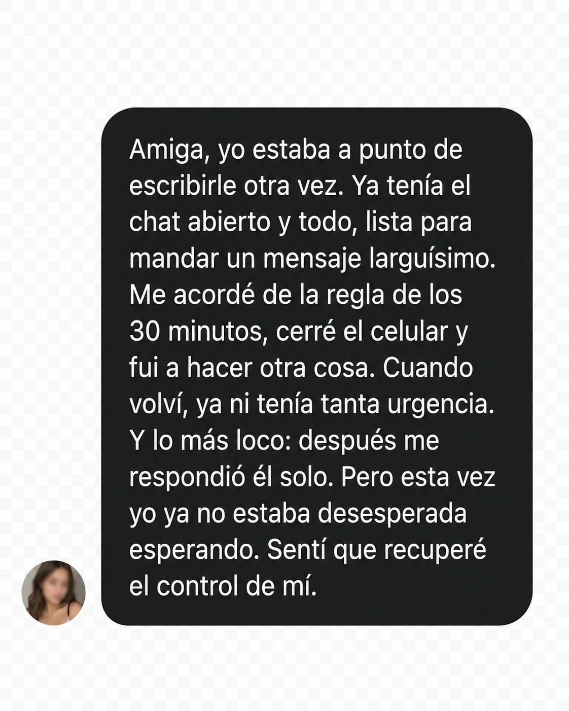 Depoimento sobre a regra dos 30 minutos