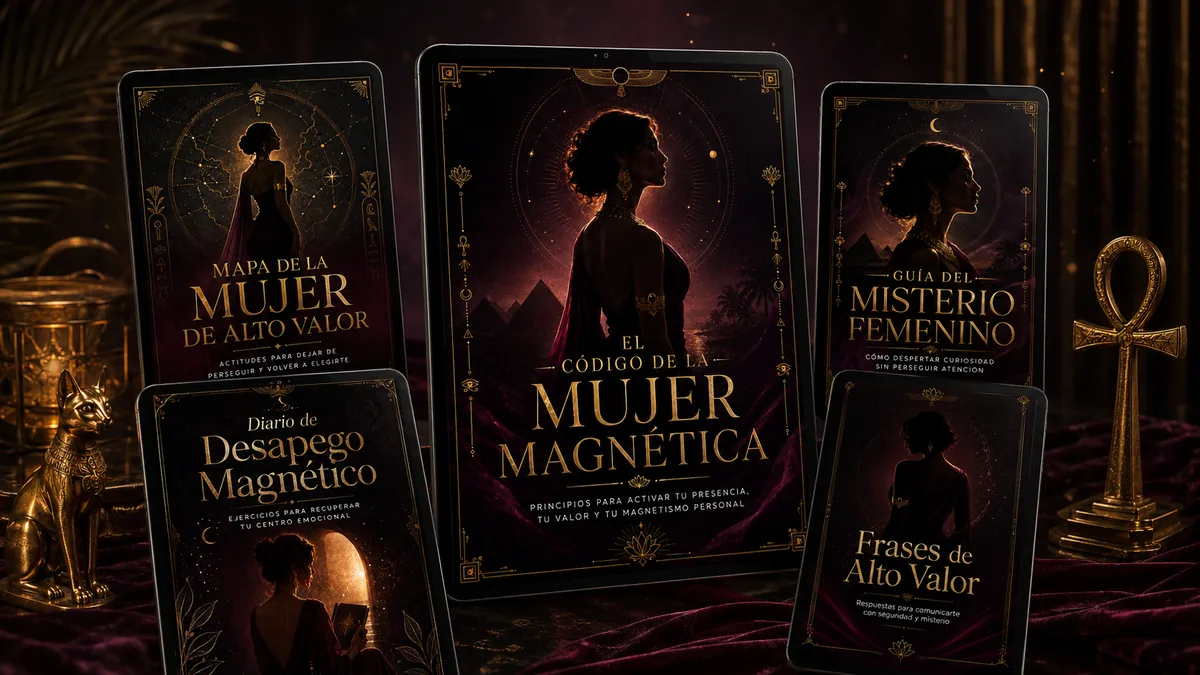 Mockup de El Código de la Mujer Magnética